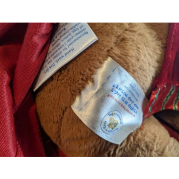 Build A Bear Holly Girl Moose 18” Christmas Plush W/Red Christmas Dress, Red Bow - Picture 5 of 10